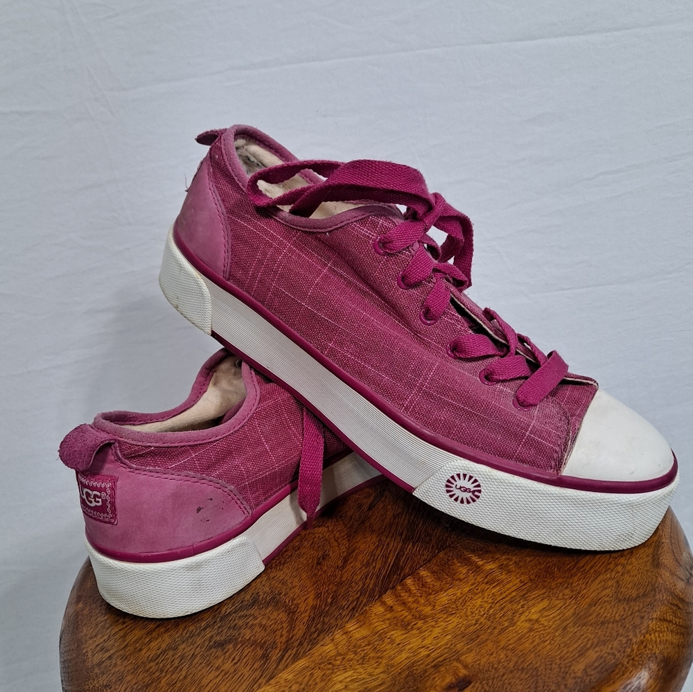 UGG Raspberry Jojo Suede Sneakers